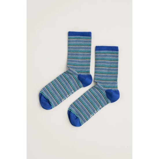 Seasalt Women's Everyday Socks - Reflect Blue Jay