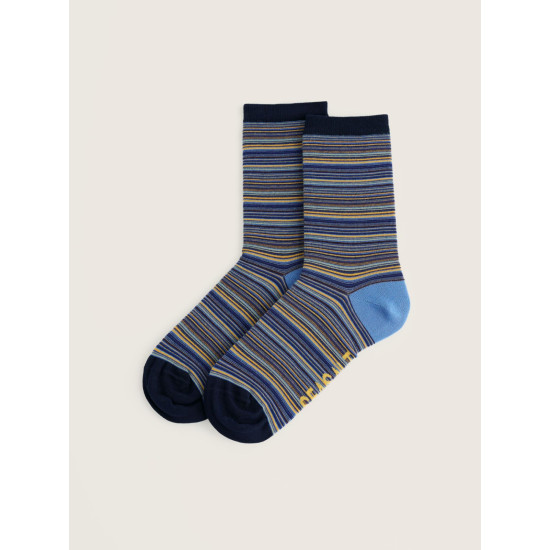 Seasalt Women's Everyday Socks - Ripple Marks Bright Marine Mix