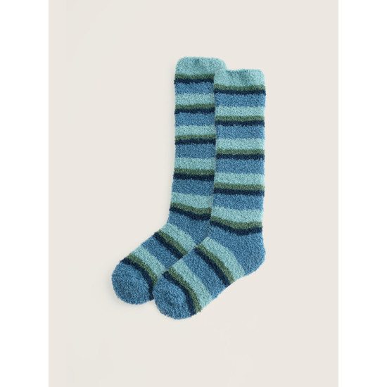 Seasalt Women's Long Fluffies Socks - Arys Light Indigo Mix