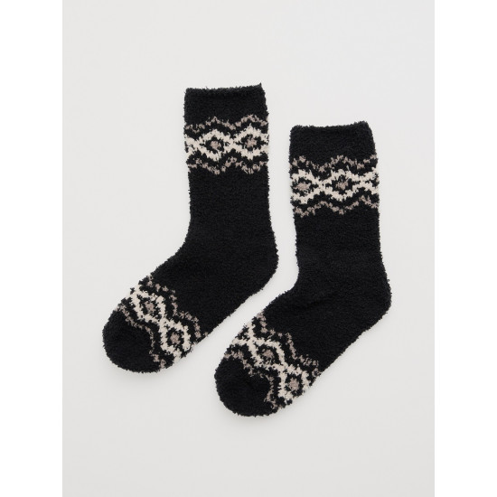 Seasalt Women's Short Fluffies Socks - Poets Onyx
