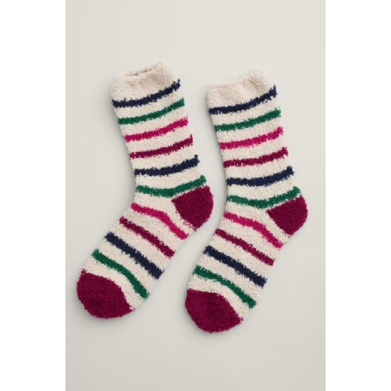Seasalt Short Fluffies Socks - Quad Breton Aran Coulis