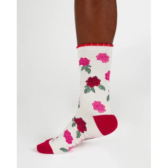 Thought Birth Flower Bamboo Socks - Rose