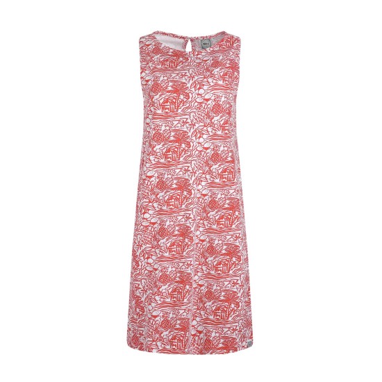 Weird Fish Adenea Jersey Shift Dress - Rich Red