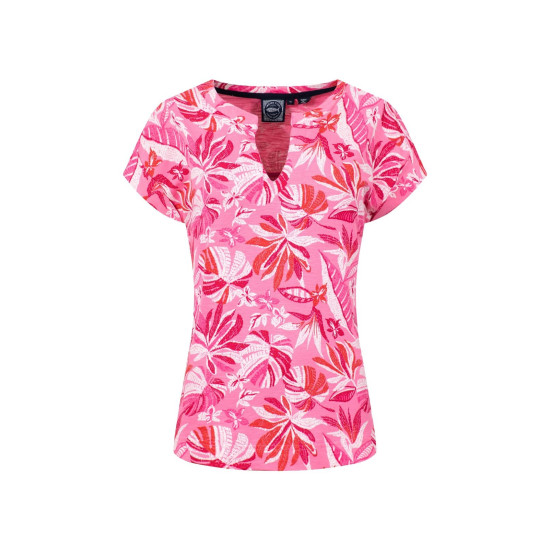 Weird Fish Alia Printed Jersey T-Shirt - Hot Pink