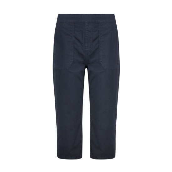 Weird Fish Anyar 3/4 Length Ripstop Trousers - Navy