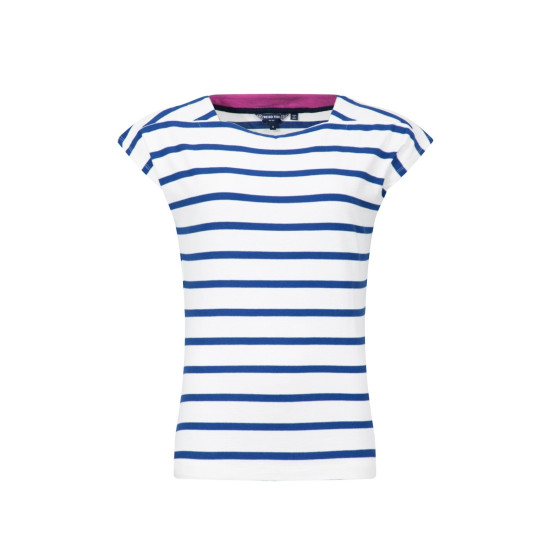 Weird Fish Bowe Striped Jersey T-Shirt - Mazarine Blue