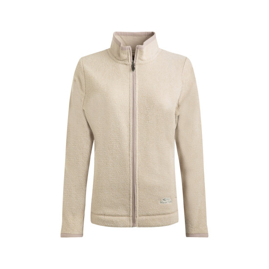 Weird Fish Cheryl Textured Full Zip Fleece - Oatmeal