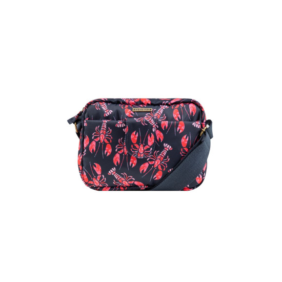 Weird Fish Corrie Printed Cross Body Bag - Mid Navy
