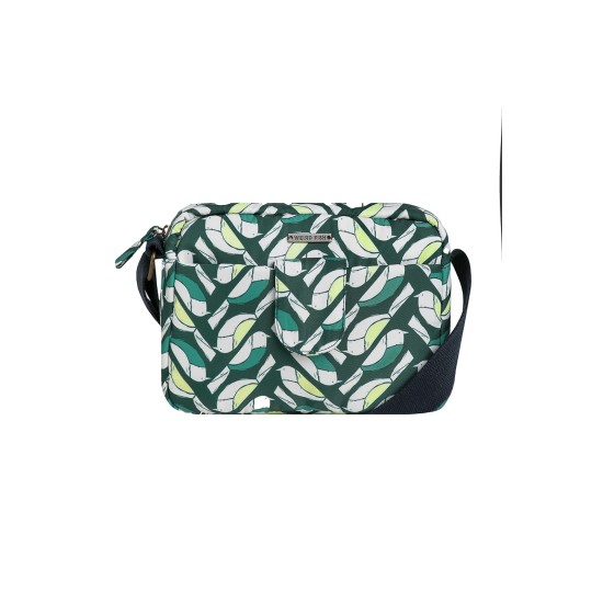 Weird Fish Corrie Printed Crossbody Bag - Cedar Green