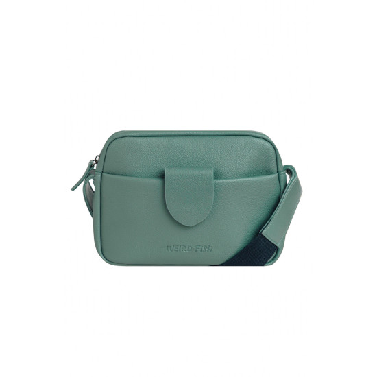Weird Fish Dion Cross Body Bag - Army Green