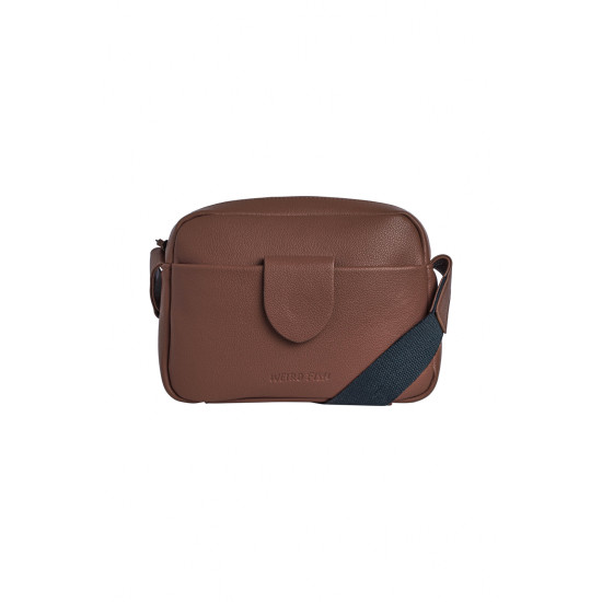 Weird Fish Dion Cross Body Bag - Bitter Chocolate