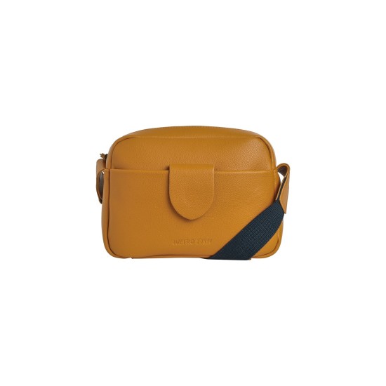 Weird Fish Dion Cross Body Bag - Deep Amber