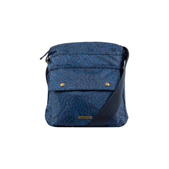 Weird Fish Kait Printed Cross Body Bag - Mid Blue