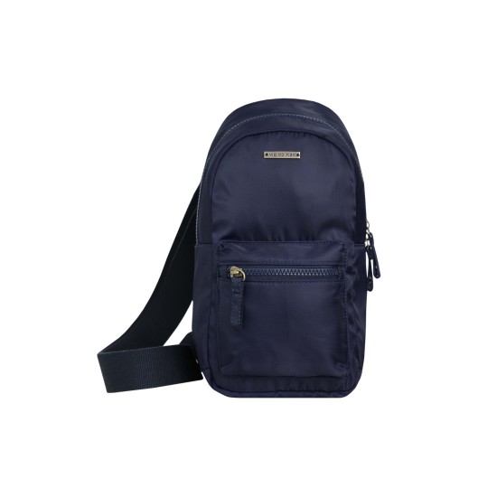 Weird Fish Kathi Plain Crossbody Bag - Navy