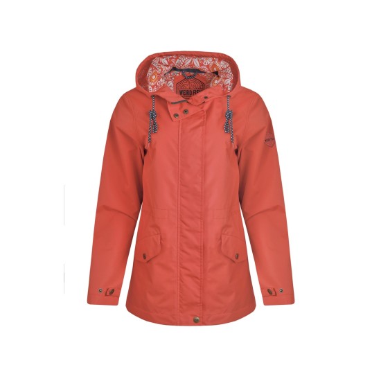 Weird Fish Kimia Showerproof Jacket - Tango Red