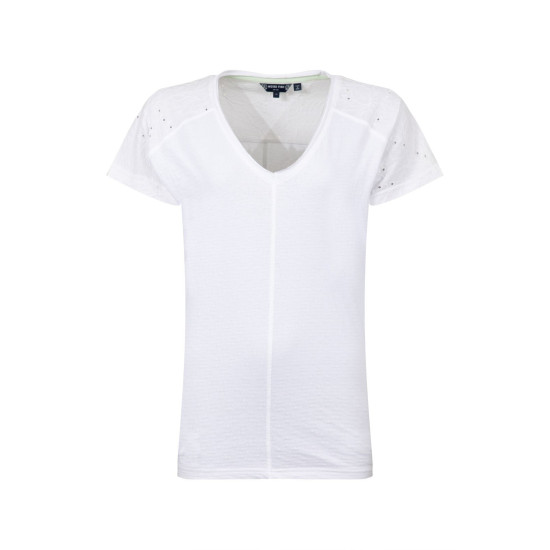 Weird Fish Milne Jersey Dobby T-Shirt - White