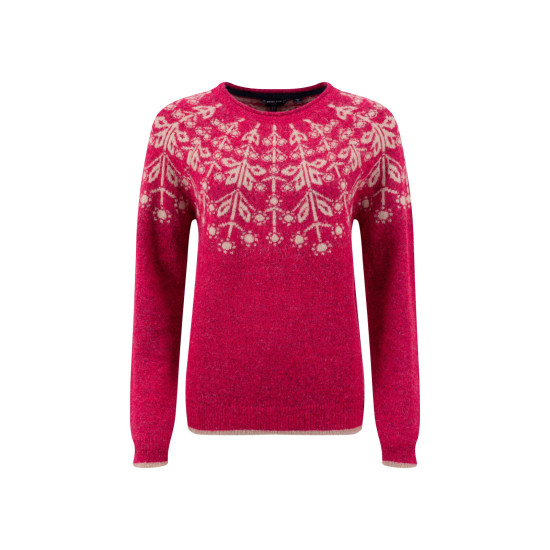 Weird Fish Miska Fair Isle Jumper - Foxglove