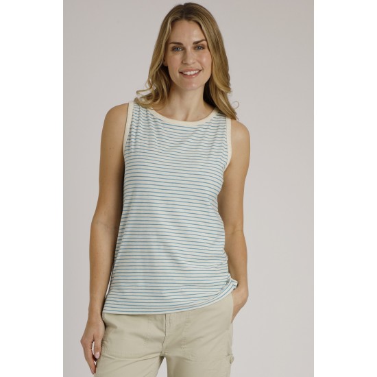 Weird Fish Nelly Organic Outfitter Stripe Vest - White