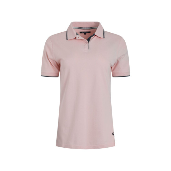 Weird Fish Pammie Pique Polo Shirt - Pink