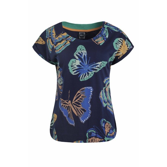 Weird Fish Paw Paw Printed T-Shirt - Dark Blue