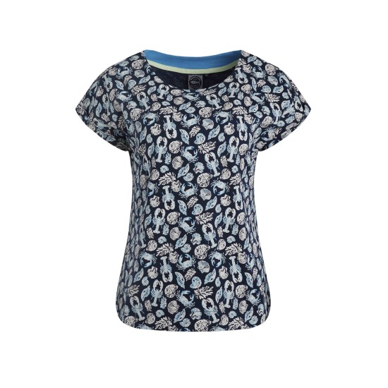 Weird Fish Paw Paw Printed T-Shirt - Ocean Blue
