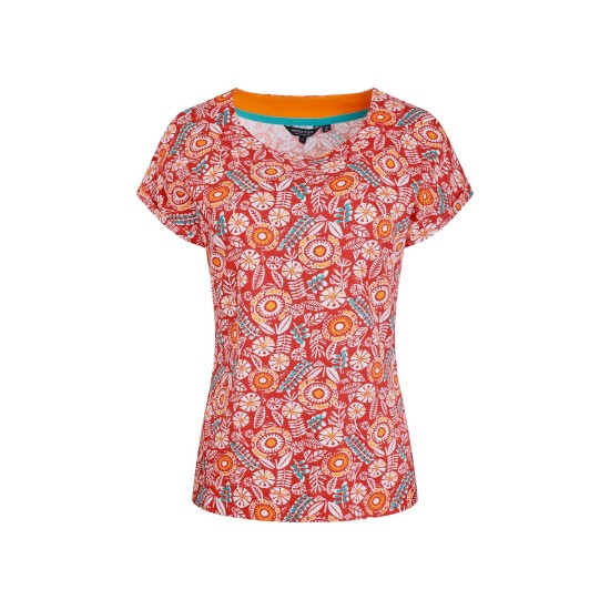 Weird Fish Paw Paw Printed T-Shirt - Tango Red