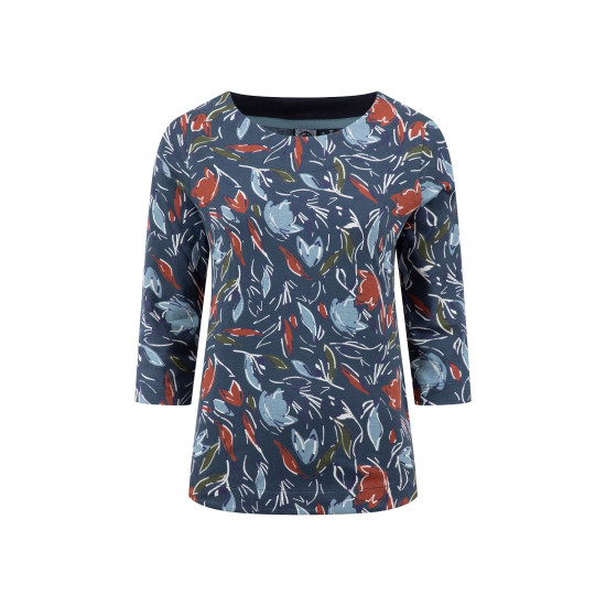 Weird Fish Pinto Printed Jersey T-Shirt - Navy Blue