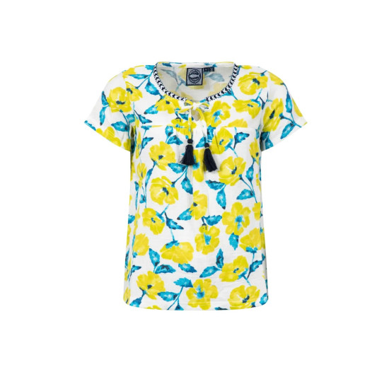 Weird Fish Sofia Printed Double Cloth Blouse - Sunshine Yellow
