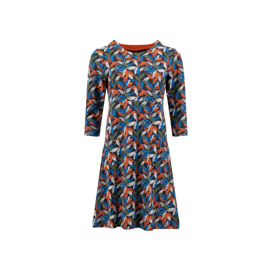 Weird Fish Starshine Printed Jersey Dress - Koi Orange