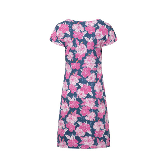 Weird Fish Tallahassee Printed Jersey Dress - Fuchsia Punch