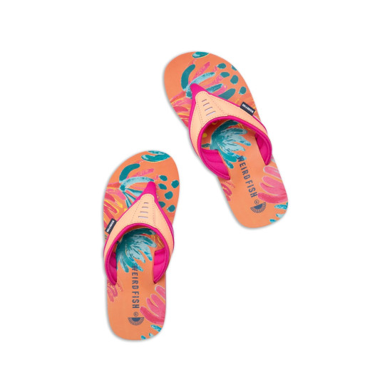 Weird Fish Thurleston Printed Flip Flops - Sorbet