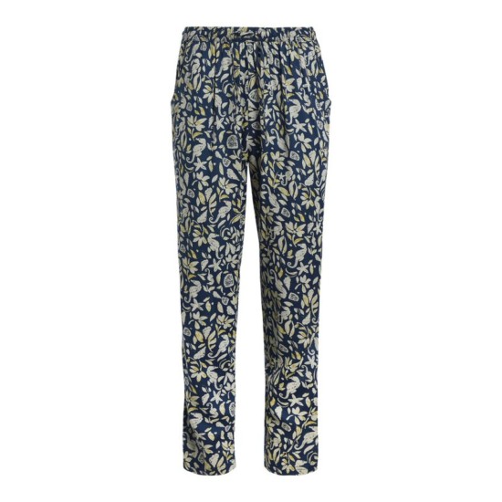 Weird Fish Tinto EcoVero Printed Trousers - Ensign Blue