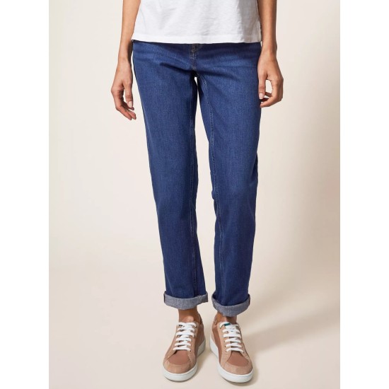 White Stuff Brooke Straight Jeans in Mid Denim