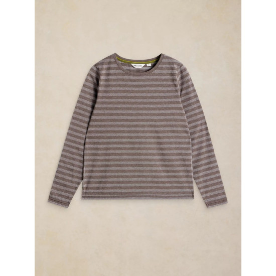 White Stuff Clara Stripe Sparkle in Grey Multi