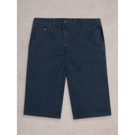 White Stuff Hayley Organic Chino Short in Dark Navy