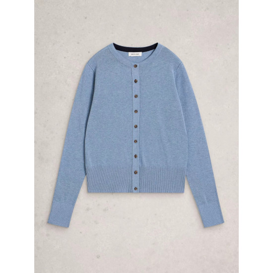 White Stuff Lois Cardi in Mid Blue