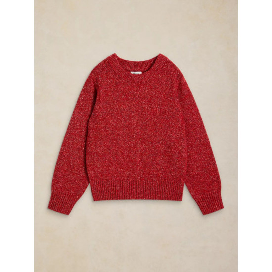 White Stuff Lucie Crew Neck Jumper Bright Red