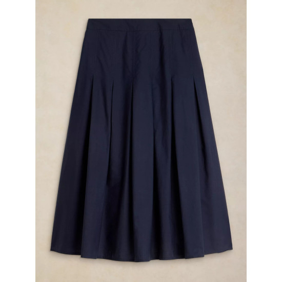 White Stuff Marlowe Midi Skirt in Dark Navy