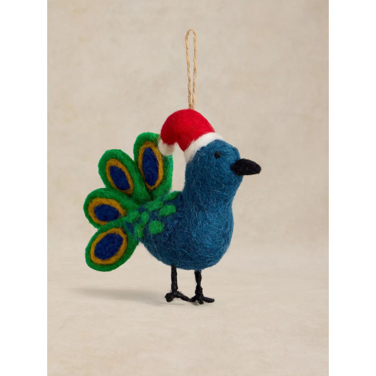 White Stuff Peacock Hanging Dec in Blue Multi