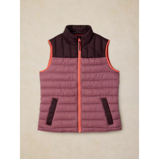 White Stuff Rhea Quilted Gilet - Pink Multi