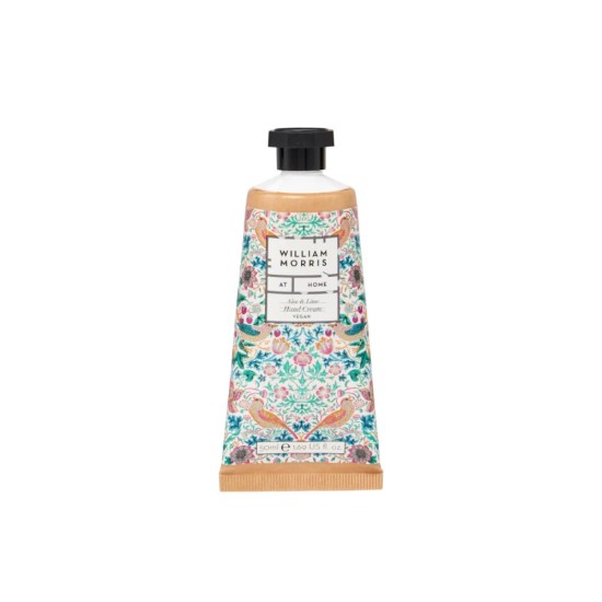 William Morris Aloe & Lime Hand Cream - 50ml - Strawberry Thief