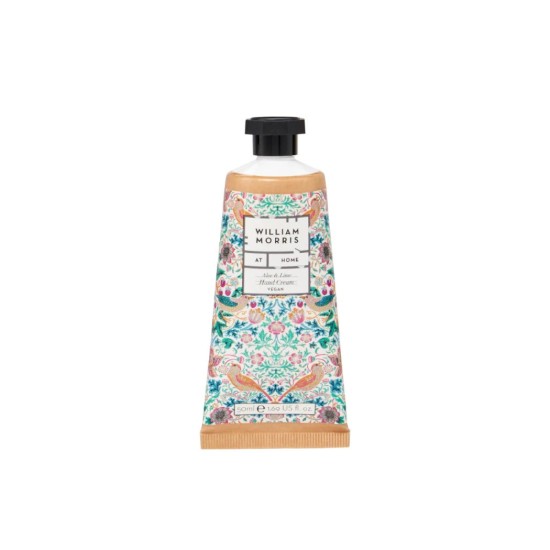 William Morris Aloe & Lime Hand Cream - 50ml - Strawberry Thief